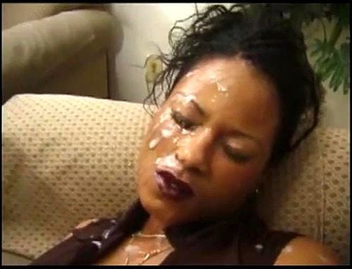 ebony facial bukkake