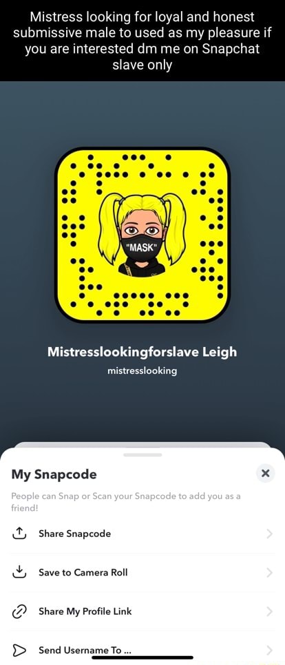 blazen smoke recommends Mistress Snapchat