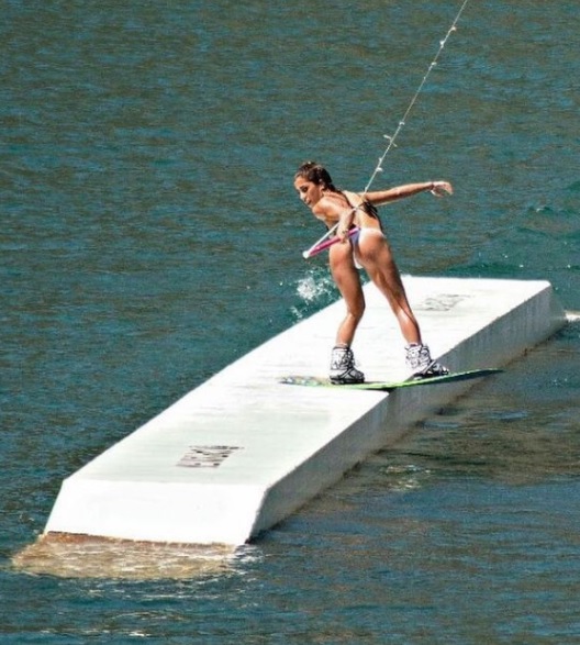 Naked Wakeboarding public fucking