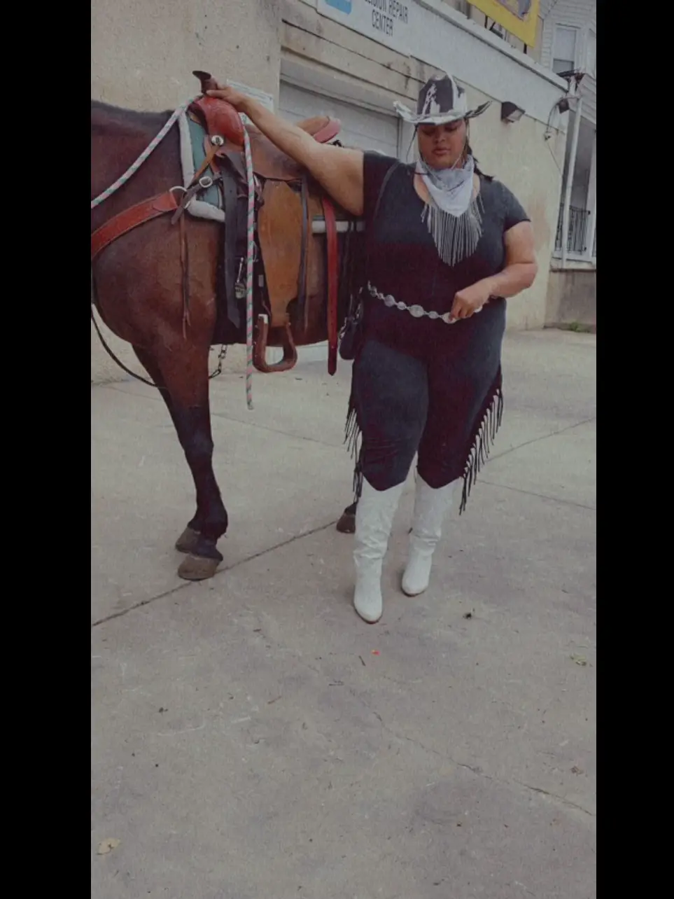 Bbw Riding Cowgirl steele porn