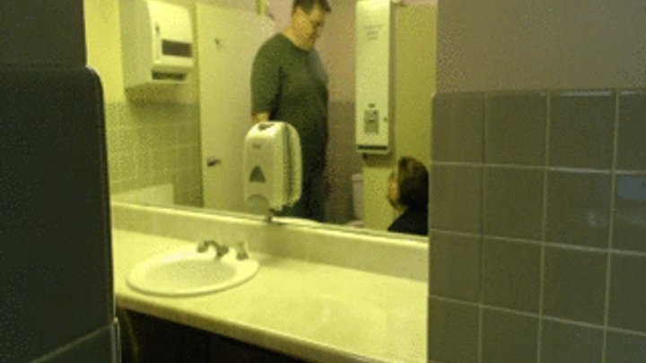 public bathroom blowjob