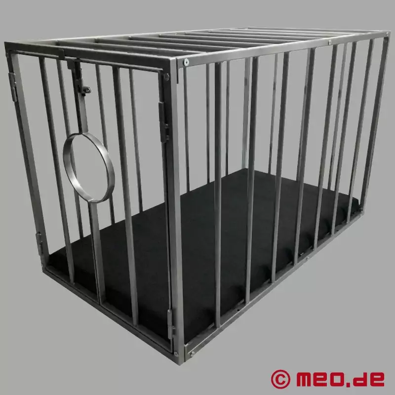 Best of Self bondage in a cage