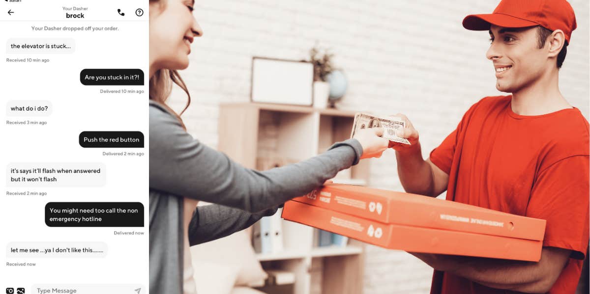 ashley montour recommends flashing delivery driver pic