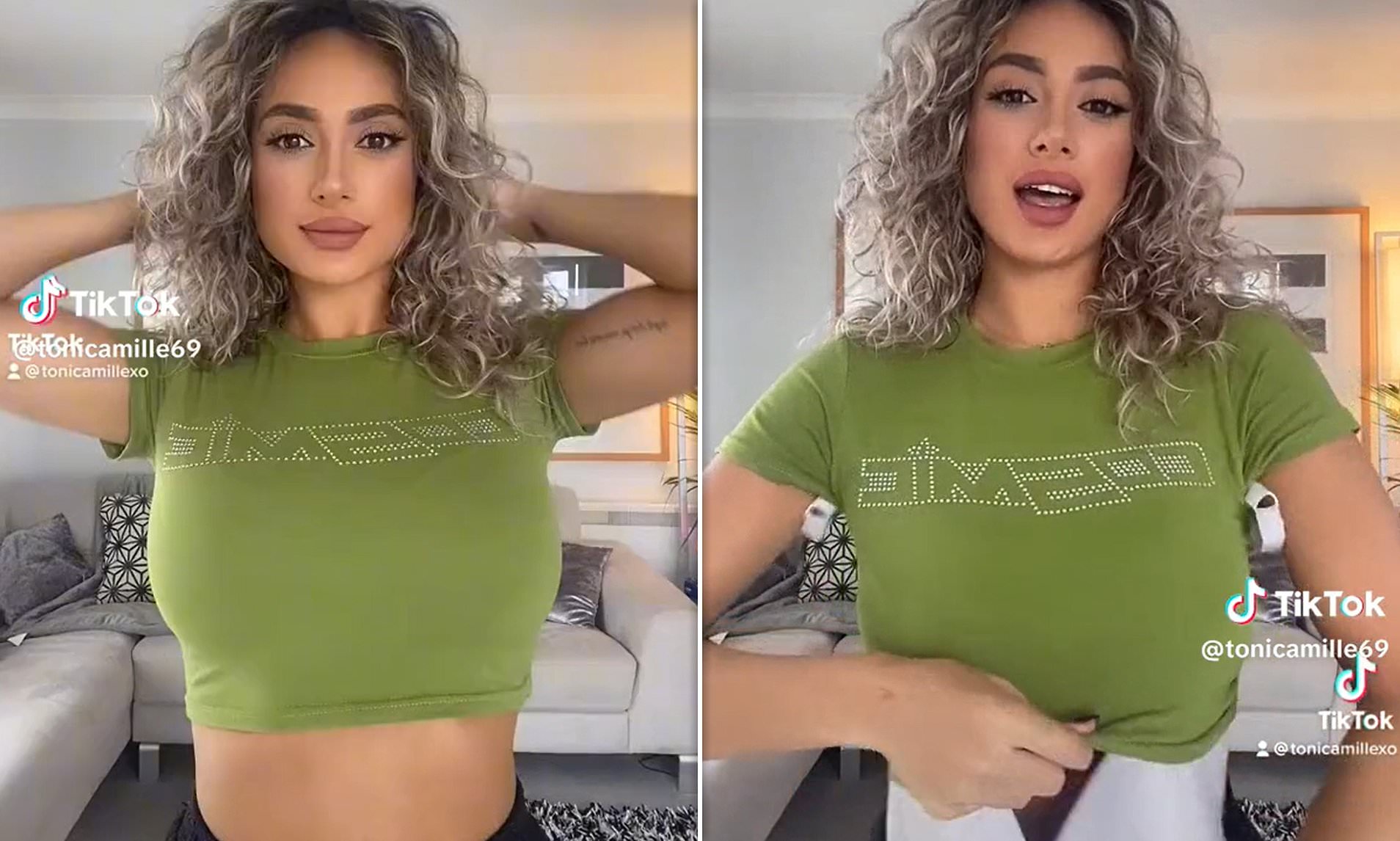 brandon halterman recommends big boobs braless cyrus aban add big boobs braless photo