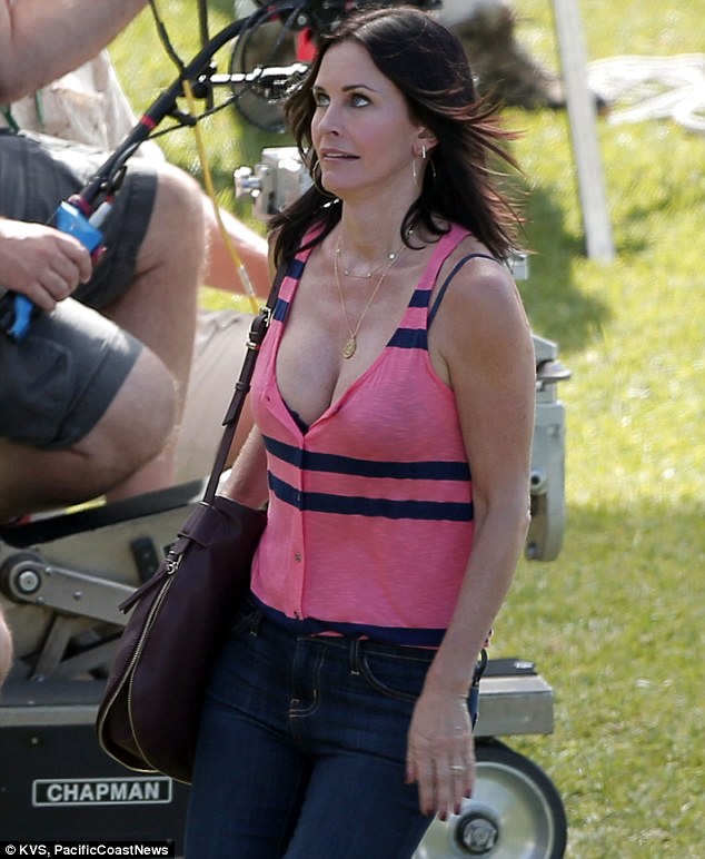 courteney cox cleavage