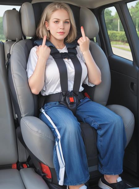 beey recommends bondage in a car pic