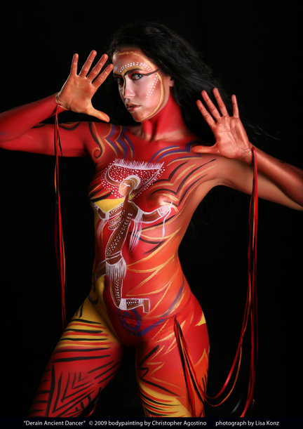 naked in body paint