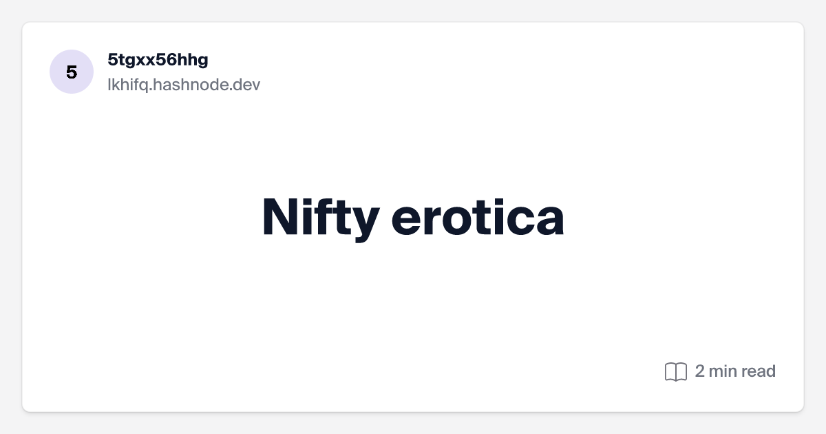 amber barringer recommends Nifty Erotuc