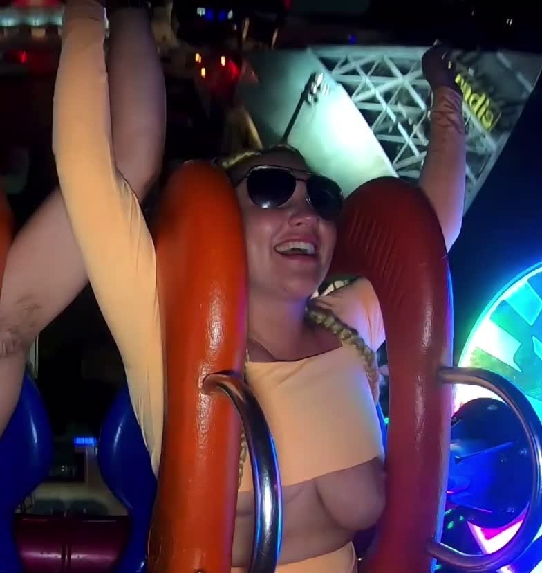 Sling Shot Ride Boob Slip tumblr xxgasm