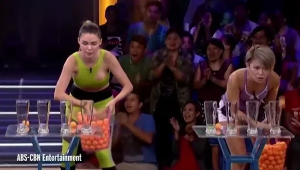 titties swing - tits pop chinese prison bondage