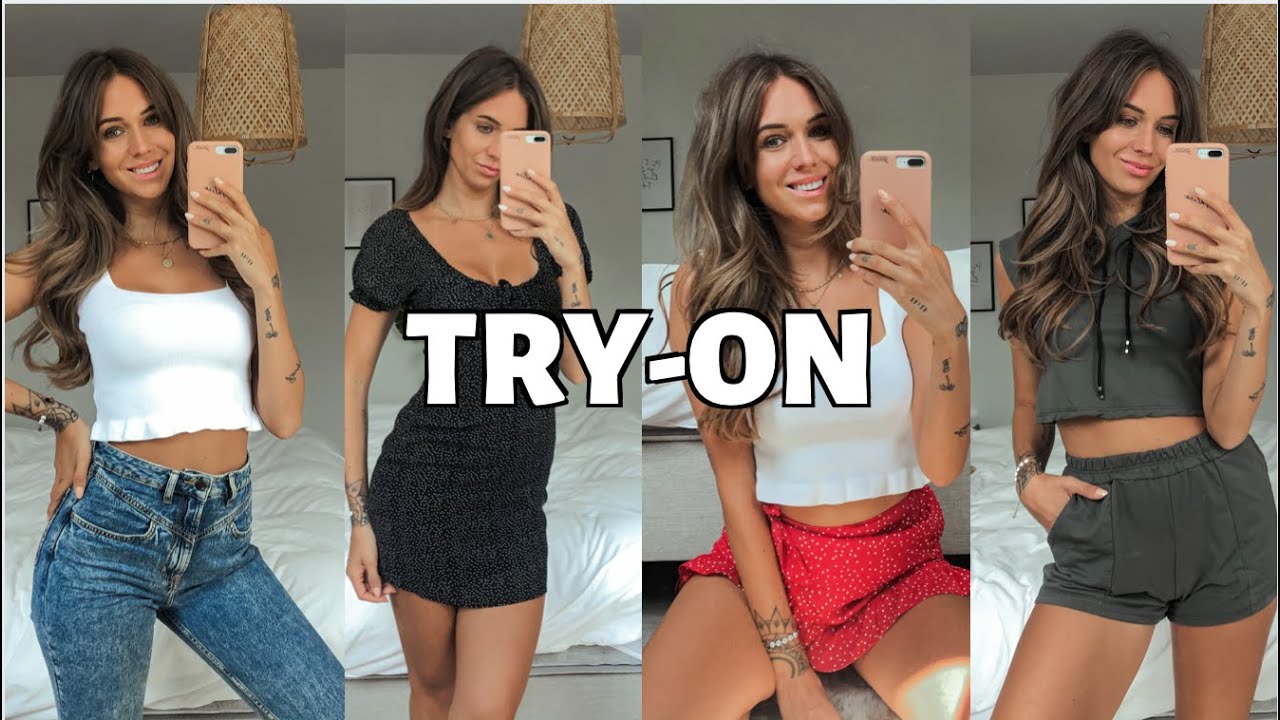 uncensored tryon - wife spreads legs bbw lesbians masturbating